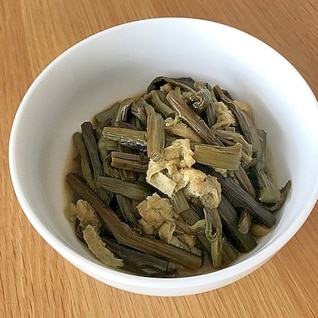 冷凍保存わらびの煮物